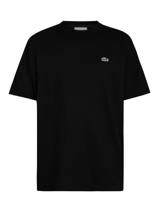 Lacoste T-Shirt Aus Schwerem Baumwolljersey, Schwarz - Image 5