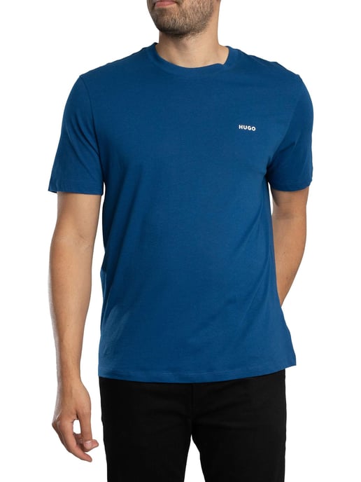 HUGO Dero222 Logo T-Shirt, Blau - Image 2