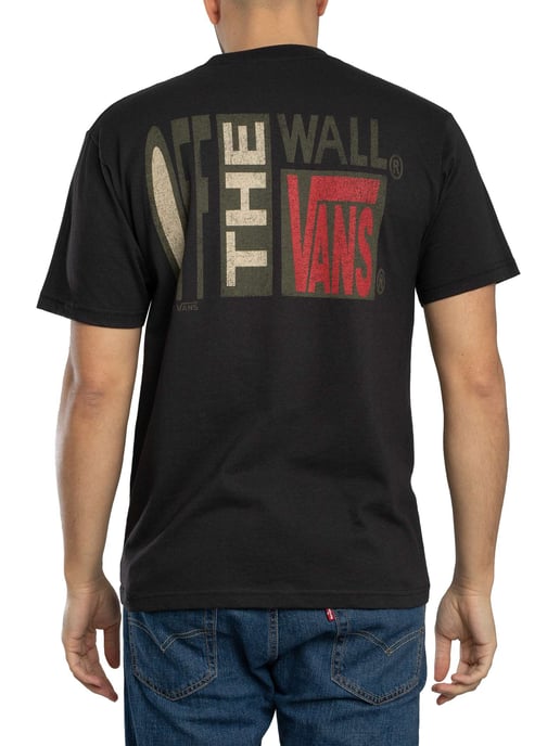 Vans Stretch-T-Shirt Mit Grafikprint Auf Der Rückseite, Schwarz - Image 3