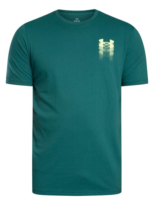 Under Armour Locker Geschnittenes T-Shirt Mit Verschwommenem Logo Auf Der Rückseite, Grün - Image 5