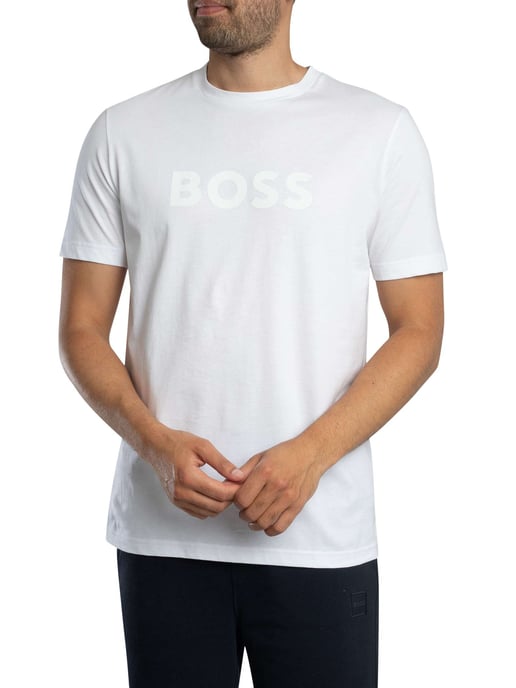 BOSS Te Logo T-Shirt, Weiß - Image 2