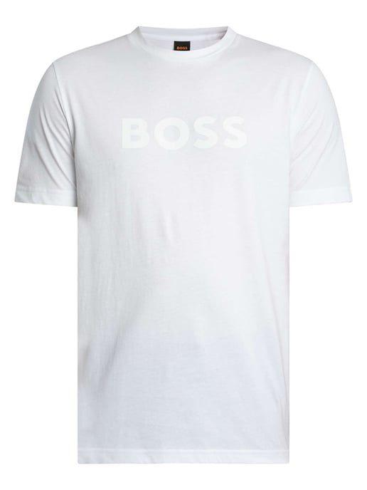 BOSS Te Logo T-Shirt, Weiß - Image 6