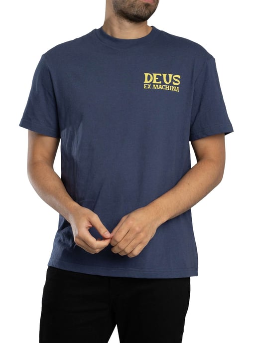 Deus Ex Machina Chinook Rückengrafik-T-Shirt, Blau - Image 1
