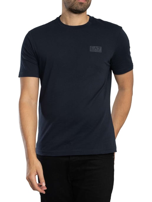 EA7 T-Shirt Mit Back Box Logo, Blau - Image 1