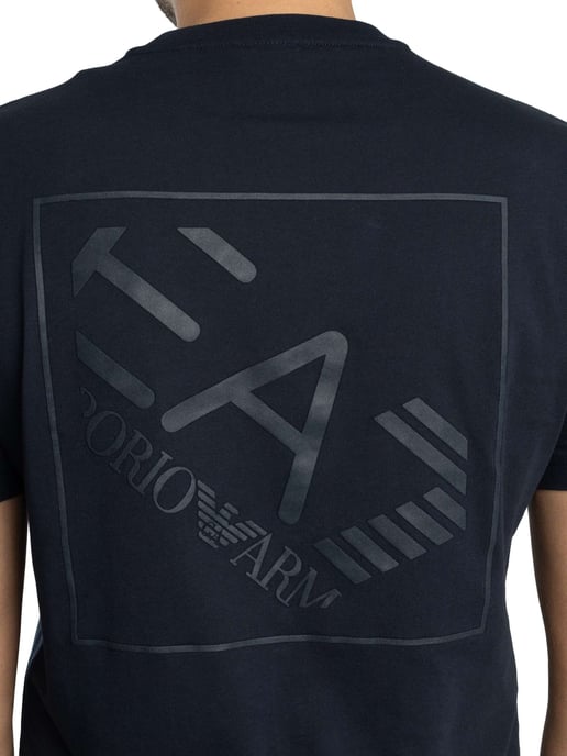EA7 T-Shirt Mit Back Box Logo, Blau - Image 5