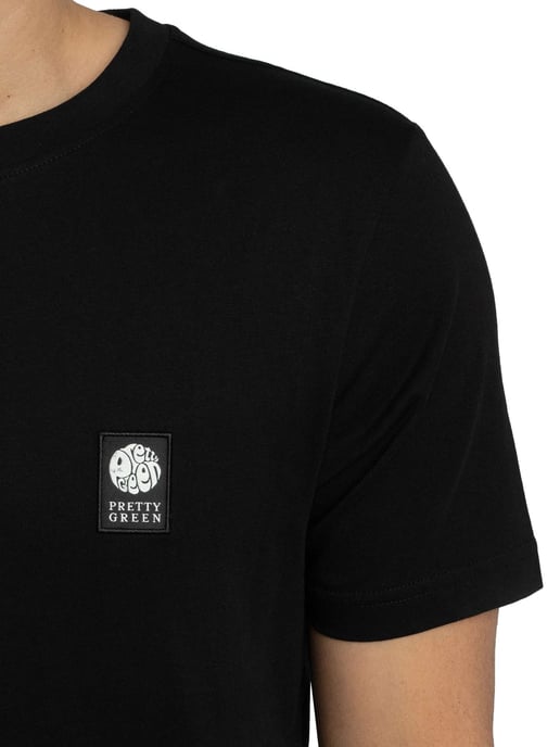 Pretty Green Sinclair T-Shirt, Schwarz - Image 4