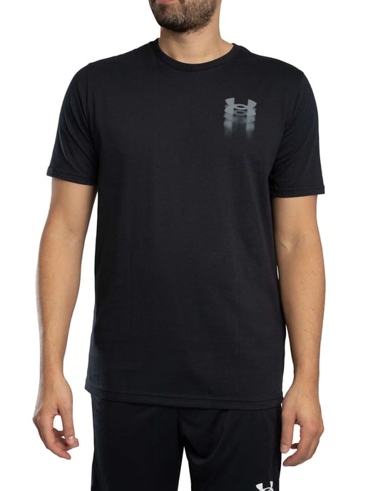 Under Armour Locker Geschnittenes T-Shirt Mit Verschwommenem Logo Auf Der Rückseite, Schwarz - Image 1