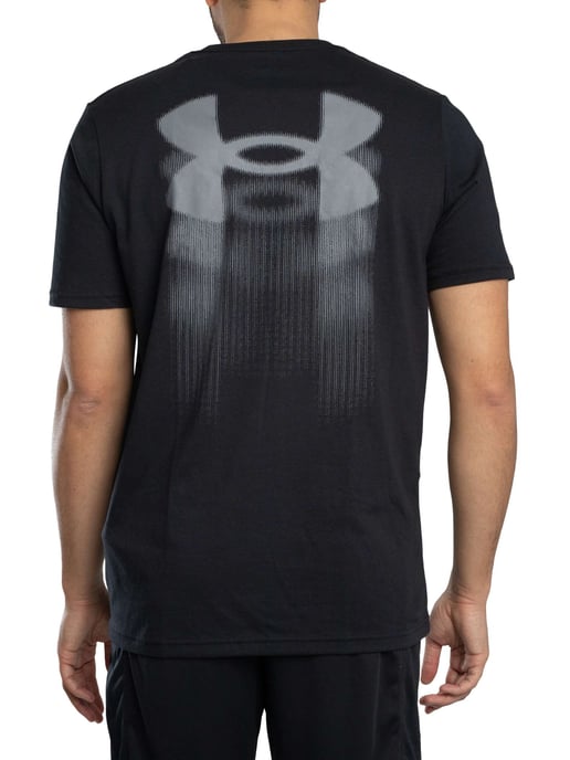 Under Armour Locker Geschnittenes T-Shirt Mit Verschwommenem Logo Auf Der Rückseite, Schwarz - Image 3
