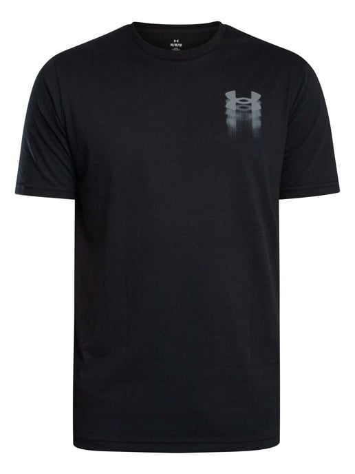 Under Armour Locker Geschnittenes T-Shirt Mit Verschwommenem Logo Auf Der Rückseite, Schwarz - Image 5