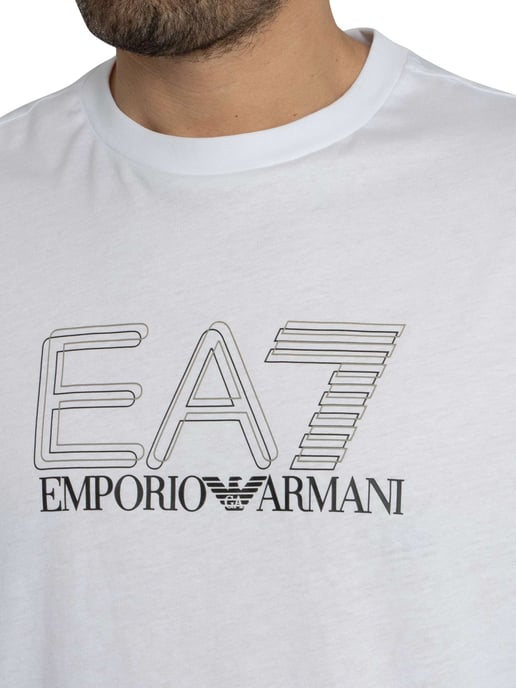 EA7 Echo Grafik-T-Shirt, Weiß - Image 4