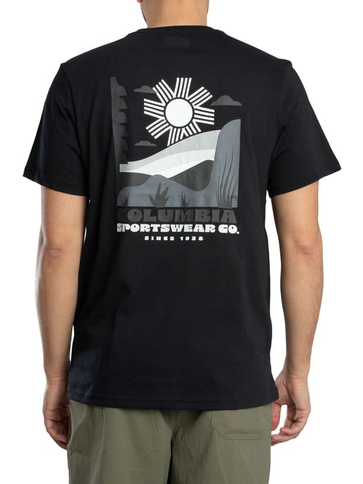 Columbia Outdoor-T-Shirt Mit Rückengrafik, Schwarz - Image 3