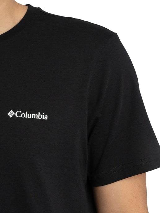 Columbia Outdoor-T-Shirt Mit Rückengrafik, Schwarz - Image 4
