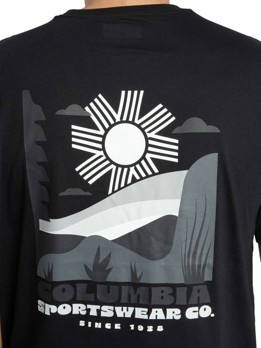 Columbia Outdoor-T-Shirt Mit Rückengrafik, Schwarz - Image 5