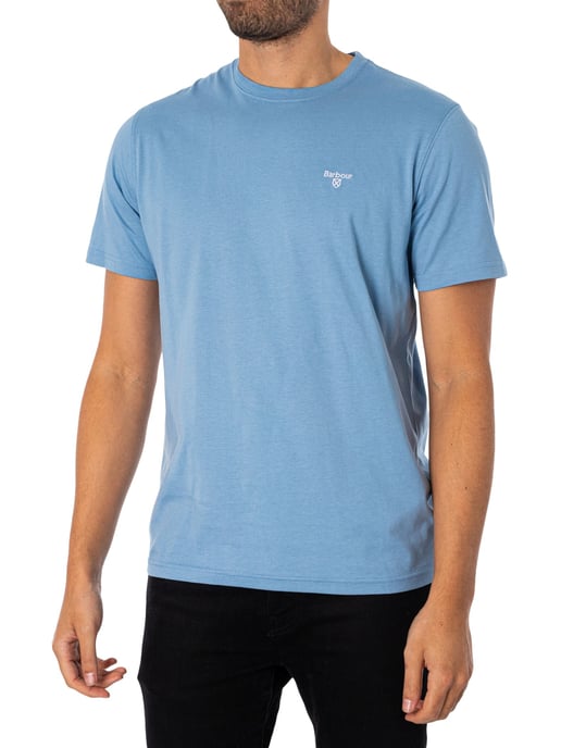 Barbour Maßgeschneidertes Essential Sports T-Shirt, Blau - Image 2