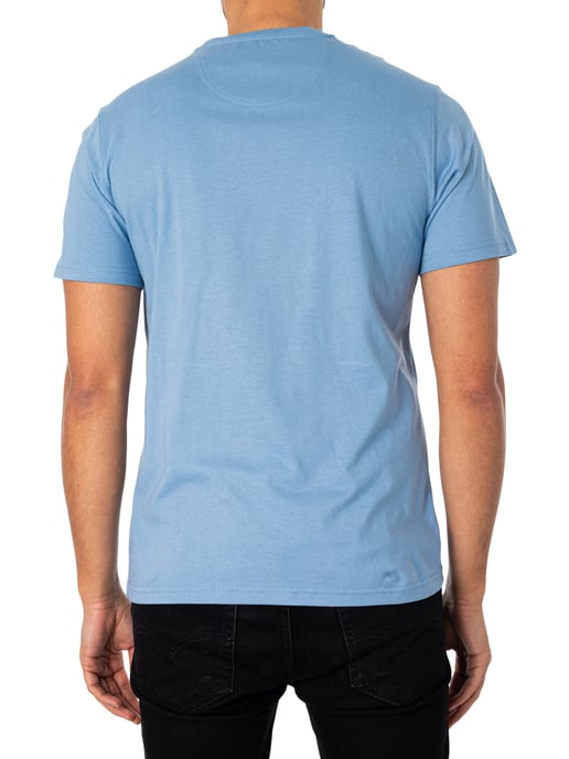 Barbour Maßgeschneidertes Essential Sports T-Shirt, Blau - Image 3