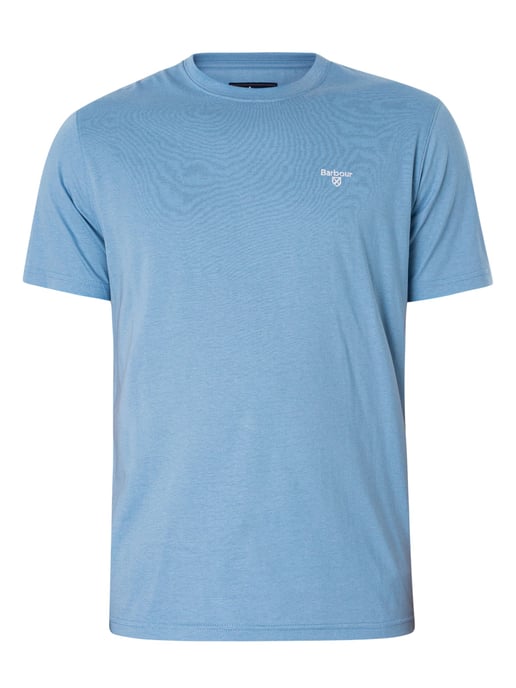 Barbour Maßgeschneidertes Essential Sports T-Shirt, Blau - Image 5