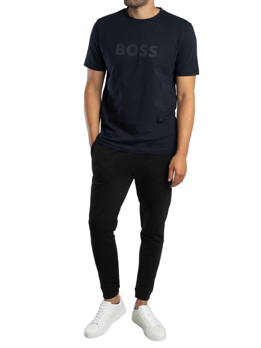BOSS Te Logo T-Shirt, Blau - Image 5