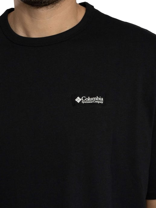 Columbia Schweres, Lässig Geschnittenes T-Shirt Mit Rückenaufdruck, Schwarz - Image 4