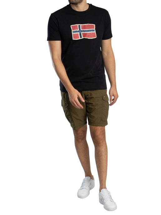 Napapijri Mahsa Grafik-T-Shirt, Schwarz - Image 5
