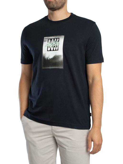 BOSS Te DJ Grafik-T-Shirt, Blau - Image 2