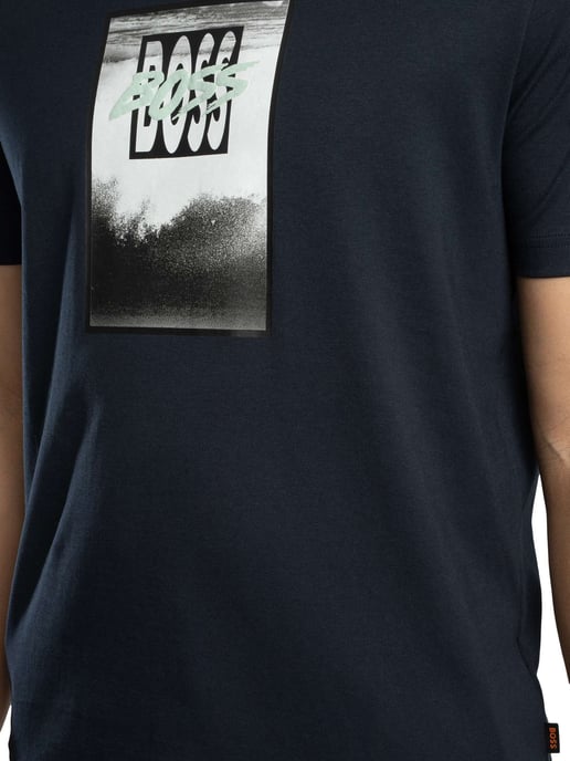 BOSS Te DJ Grafik-T-Shirt, Blau - Image 4