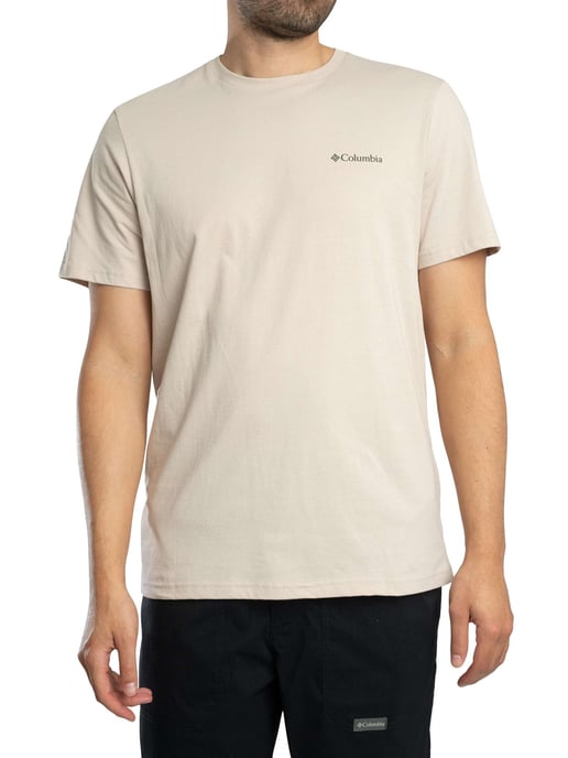Columbia Outdoor-T-Shirt Mit Rückengrafik, Beige - Image 1