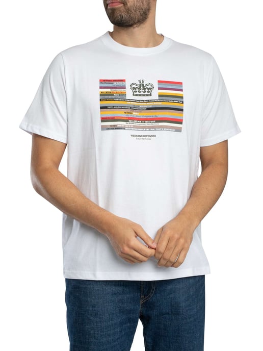 Weekend Offender Vinyl-Grafik-T-Shirt, Weiß - Image 2