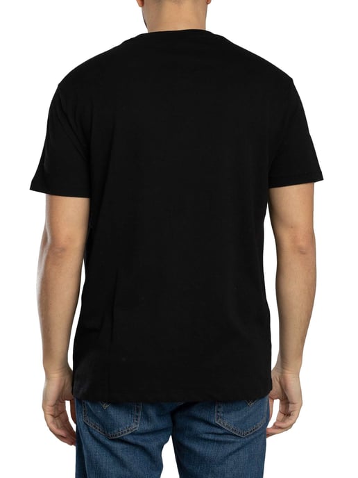Armani Exchange Logo Grafik T-Shirt, Schwarz - Image 3