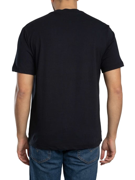 Lacoste Farbblock-Baumwoll-T-Shirt, Schwarz - Image 3