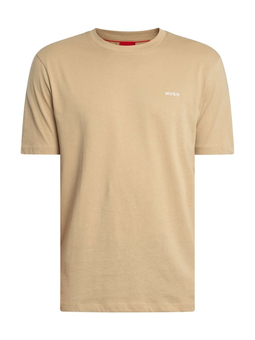 HUGO Dero222 Logo T-Shirt, Beige - Image 5