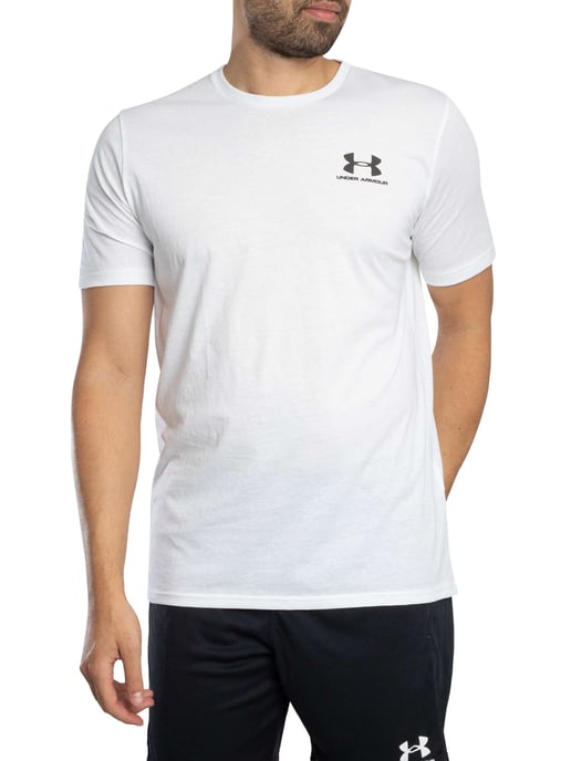 Under Armour Locker Sitzendes T-Shirt Mit Logo Auf Der Linken Brust, Weiß - Image 1