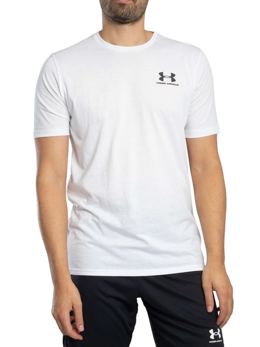 Under Armour Locker Sitzendes T-Shirt Mit Logo Auf Der Linken Brust, Weiß - Image 2