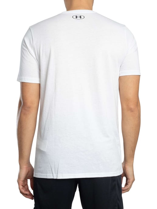 Under Armour Locker Sitzendes T-Shirt Mit Logo Auf Der Linken Brust, Weiß - Image 3