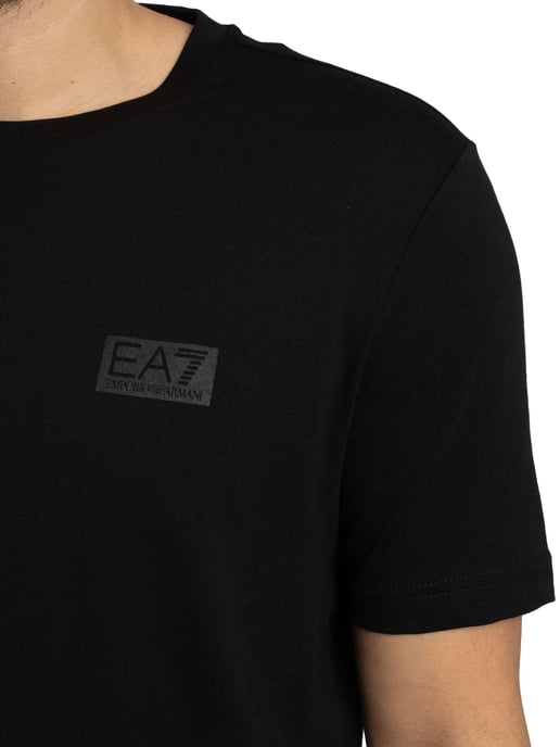 EA7 T-Shirt Mit Back Box Logo, Schwarz - Image 4