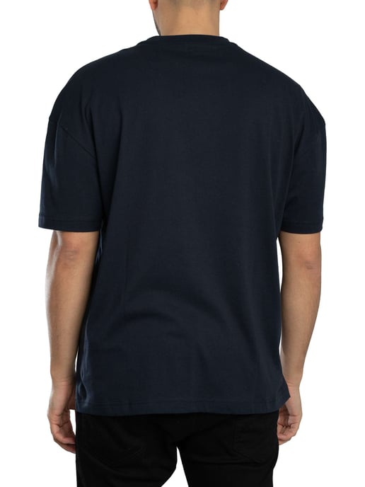 EA7 Echo Grafik-T-Shirt, Blau - Image 3