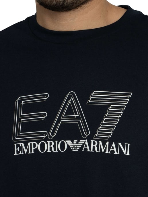 EA7 Echo Grafik-T-Shirt, Blau - Image 4