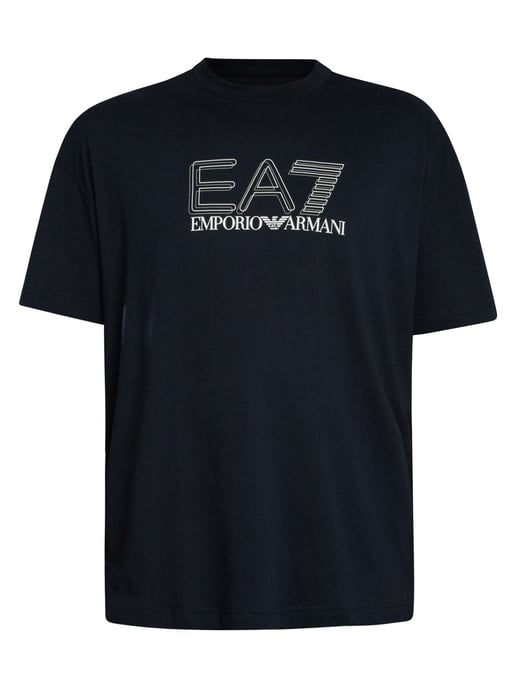 EA7 Echo Grafik-T-Shirt, Blau - Image 5