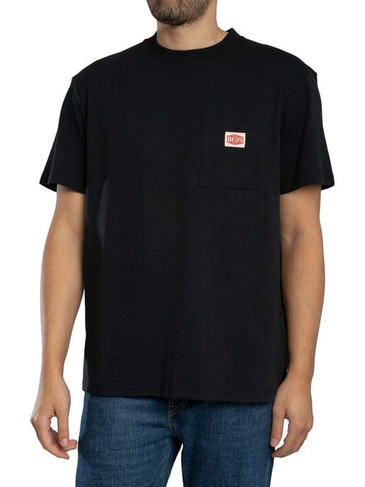 Deus Ex Machina Teile- Und Service-Taschen-T-Shirt, Schwarz - Image 1