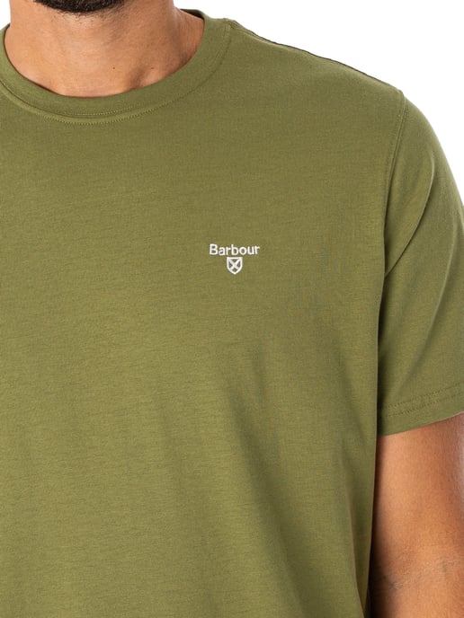 Barbour Maßgeschneidertes Sport-T-Shirt, Grün - Image 4