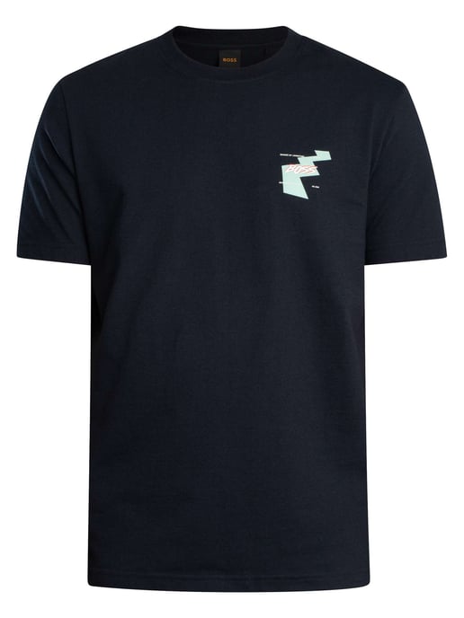 BOSS Te Movement Rückengrafik-T-Shirt, Blau - Image 5