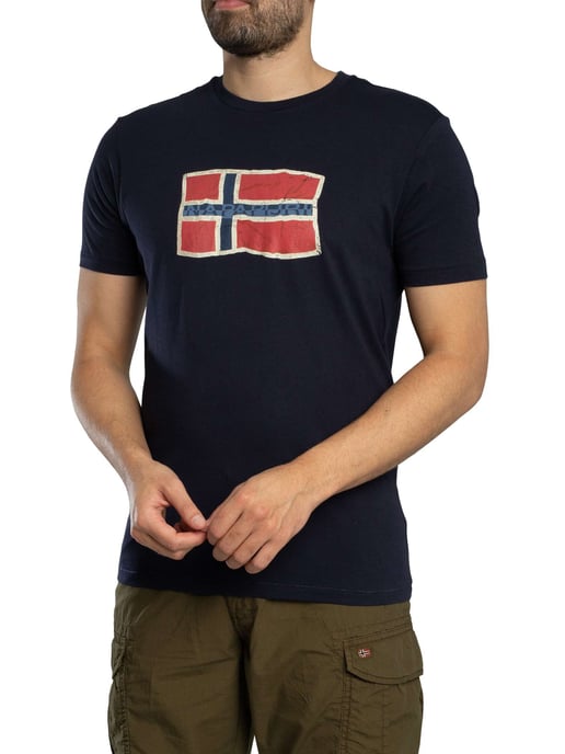 Napapijri Mahsa Grafik-T-Shirt, Blau - Image 2