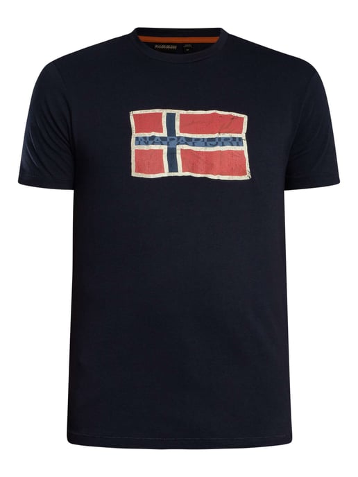 Napapijri Mahsa Grafik-T-Shirt, Blau - Image 5