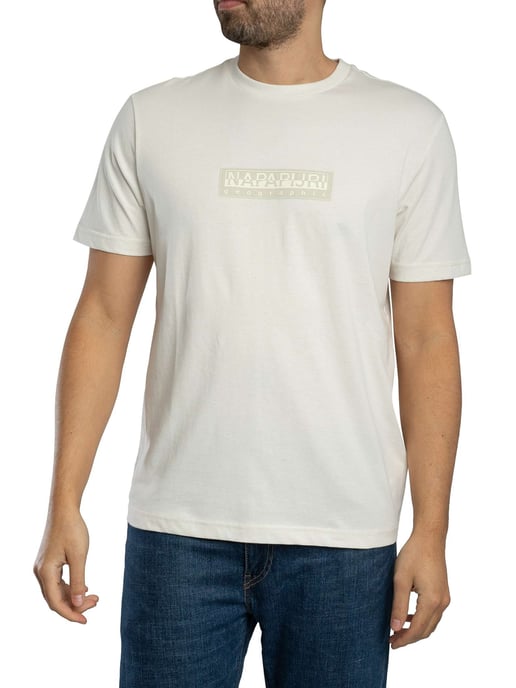 Napapijri Box Logo T-Shirt, Weiß - Image 1