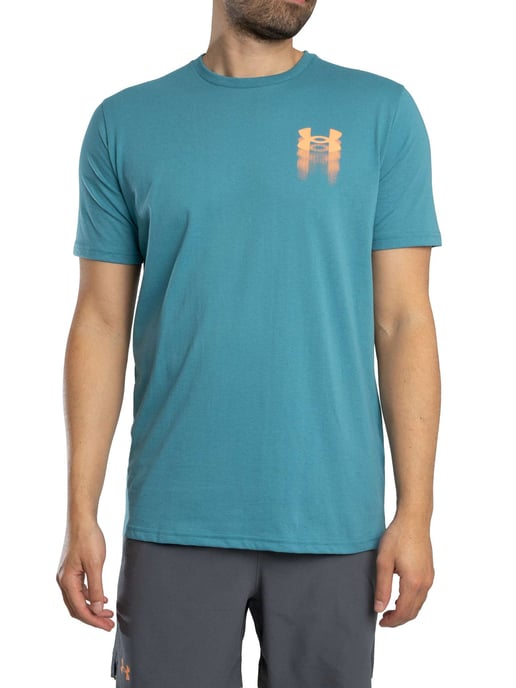 Under Armour Locker Geschnittenes T-Shirt Mit Verschwommenem Logo Auf Der Rückseite, Blau - Image 2