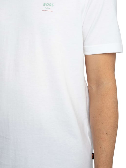 BOSS Te Groove Grafik-T-Shirt, Weiß - Image 4