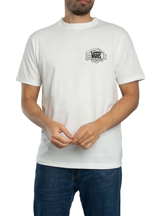 Vans Hot Lines Rückengrafik-T-Shirt, Weiß - Image 2