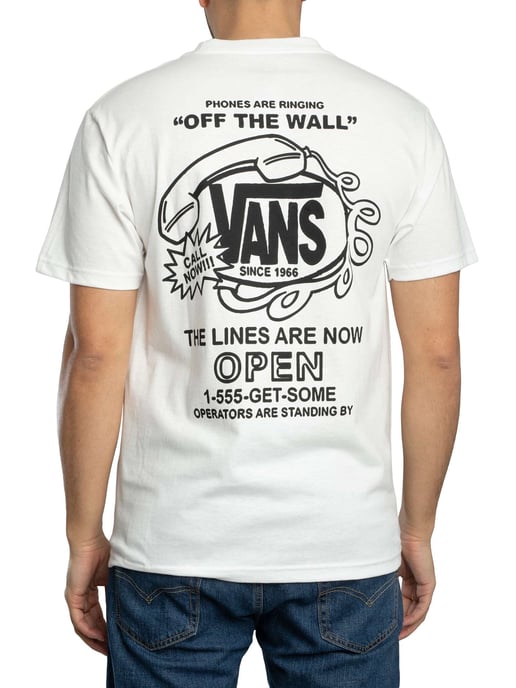Vans Hot Lines Rückengrafik-T-Shirt, Weiß - Image 3