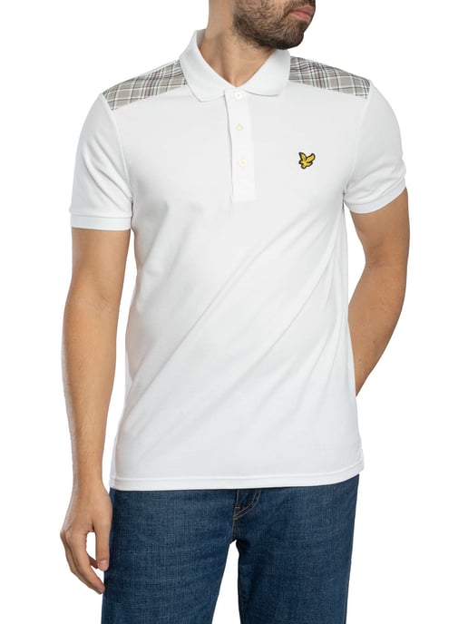 Lyle & Scott Poloshirt Mit Karomuster, Weiß - Image 2