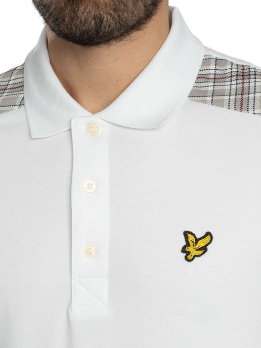 Lyle & Scott Poloshirt Mit Karomuster, Weiß - Image 4