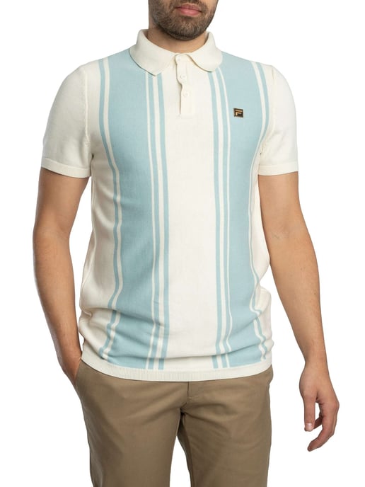 Fila Buddy Bowling Style Strickpolohemd, Blau - Image 1